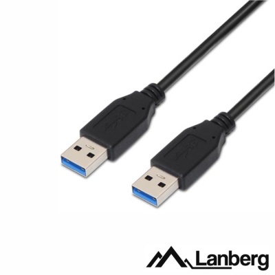 Cabo USB-A 3.0 Macho  USB-A Macho 1m LANBERG
