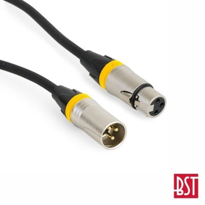 Cabo DMX XLR 3p Macho  XLR 3p Fêmea 5m BST