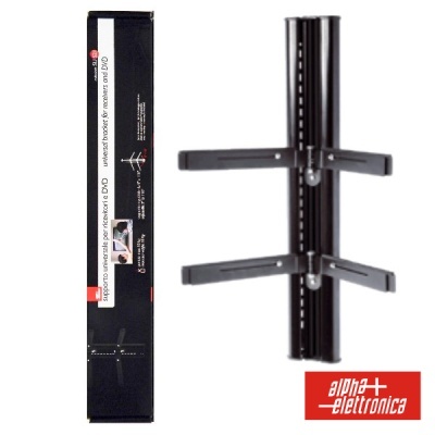 Suporte de parede para TV ou monitor com embalagem ao lado