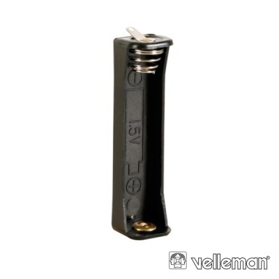 SUPORTE P 1 PILHA AAA C TERMINAIS P SOLDAR VELLEMAN