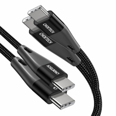 Conjunto 2 Cabos USB-C Macho  USB-C Macho 2m1.2m PD 3A 60W