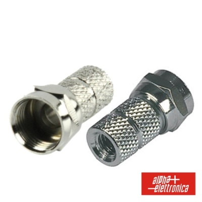 FICHA F FÊMEA NIQUELADA P CABO 3.2MM COM 1 O-RING