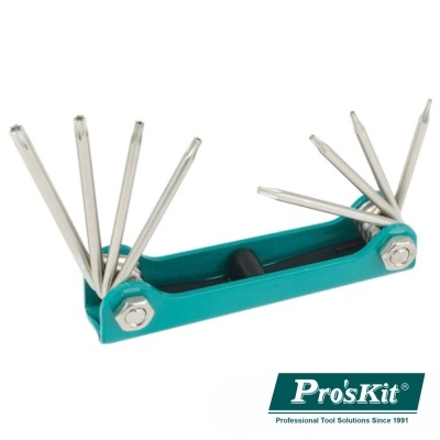 CONJUNTO DE 8 CHAVES TORX PROSKIT