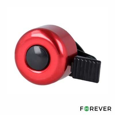 Campainha P Bicicleta Ø3.5cm Vermelho FOREVER