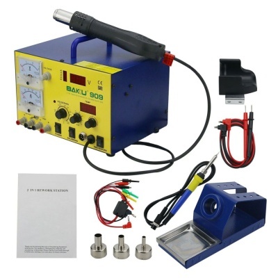 Estação de Soldar E Dessoldar SMD Ar Quente 2 em 1 700W