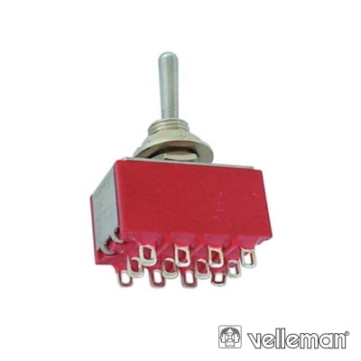 COMUTADOR ALAVANCA 4PDT ON-ON - TIPO CI