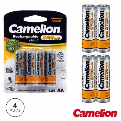 BATERIA NI-MH AA 1.2V 2700MA 4X BLISTER CAMELION