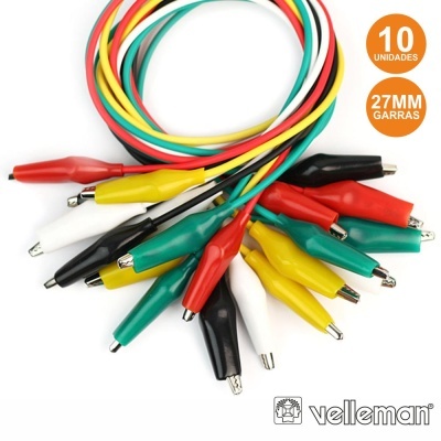 CONJUNTO 10 FIOS C GARRAS CROCODILO VÁRIAS CORES