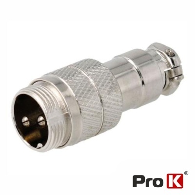 Ficha Microfone 2p Macho P Soldar PROK