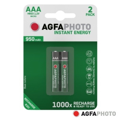 Pilha Recarregável AAA 1.2V 950mAh 2x Blister AGFAPHOTO