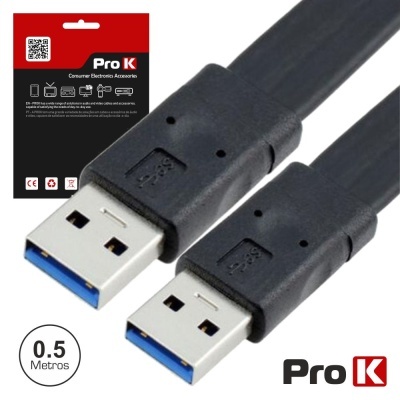CABO USB-A 3.0 MACHO  MACHO 0.5M PROK