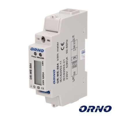 Contador de Energia 230V80A RS485 1 Módulo P Calha Din