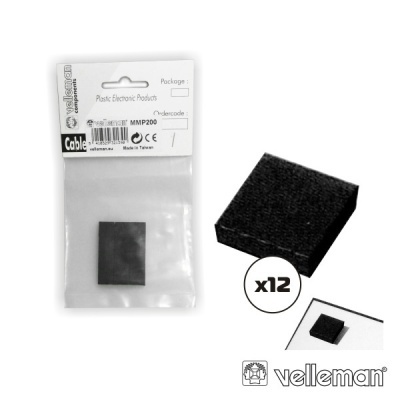 PÉ DE BORRACHA AUTOADESIVO 12X VELLEMAN