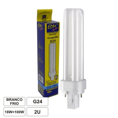 LÂMPADA G24 18W=100W 230V ECO 1200LM 6400K