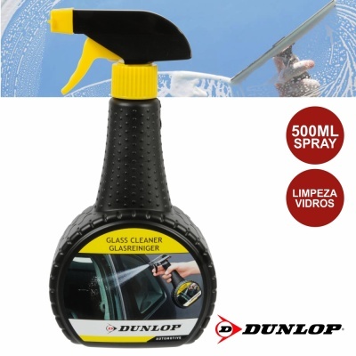 SPRAY DE 500ML LIMPEZA VIDROS DUNLOP