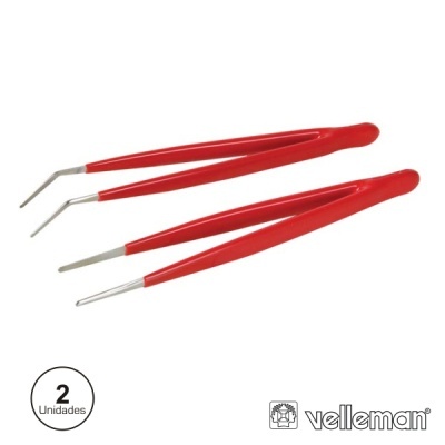 CONJUNTO 2 PINÇAS C PONTAS CURVAS E PLANAS VELLEMAN