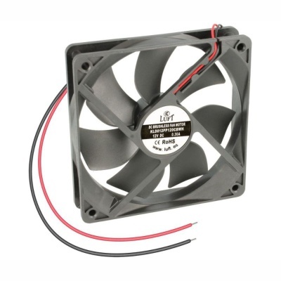 Ventoinha 12V 120x120x25mm 2 Fios KLD012PP120CBWH LUFT