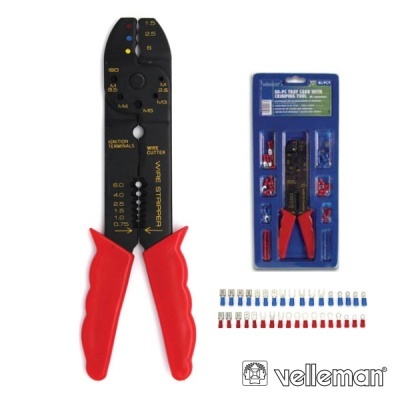 CONJUNTO DE 80 TERMINAIS E ALICATE DE CRAVAR