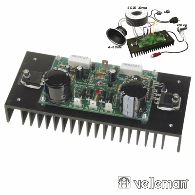 KIT AMPLIFICADOR DE POTÊNCIA 200W VELLEMAN