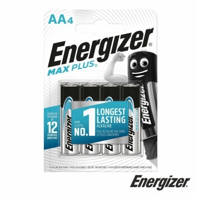 Pilha Alcalina AA 1.5V 4x Max Plus ENERGIZER