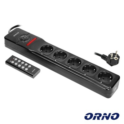 Tomada Elétrica C 5 Saídas E Comando S Fios ORNO