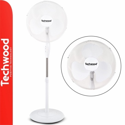 Ventoinha De Chão Branca Ø40cm TECHWOOD