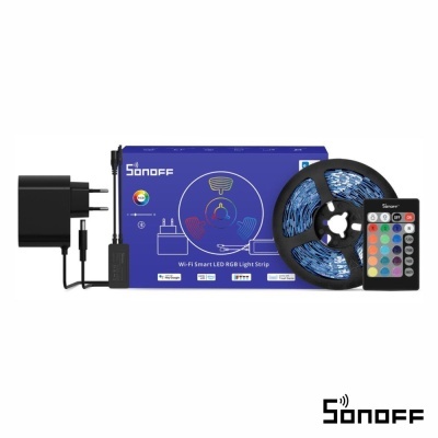 Kit Fita 150 LEDS 2835 RGB 12V 5m IP20 WIFI SONOFF