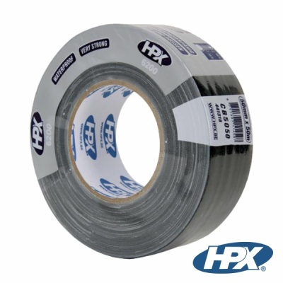 FITA DE TELA PROFISSIONAL HPX 50MMx50M PRETA