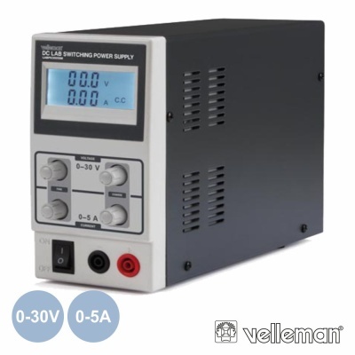 Fonte de alimentação DC LAB SWITCHING POWER SUPPLY com visor digital e botões de controlo