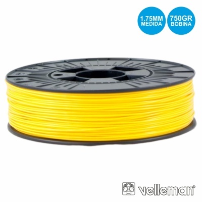 ROLO DE FILAMENTO P IMPRESSÃO 3D 1.75MM 750G AMARELO