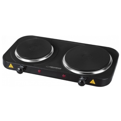 Fogão Elétrico 2 Placas Preto 2500W