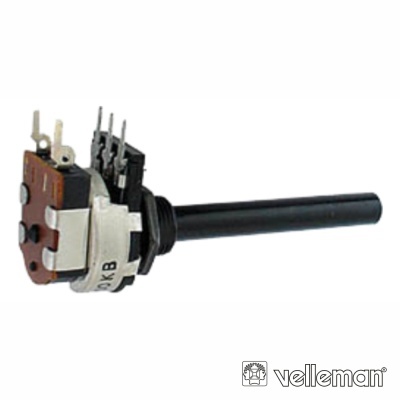 POTENCIÓMETRO LOGARÍTMICO 220K METÁLICO C INTERRUPTOR