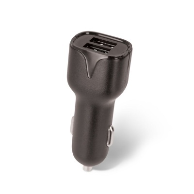 Adaptador Ficha Isqueiro 2 USB-A 5V 2.1A Preto