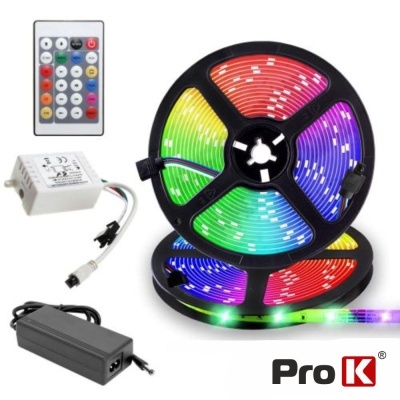 Kit Fita 240 LEDS 5050 12V 5m RGB Digital C Control PROK