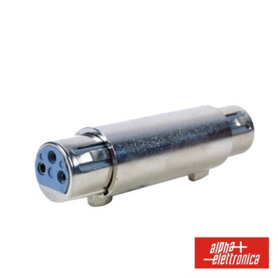 FICHA ADAPTADORA XLR 3P FÊMEA  XLR 3P FÊMEA