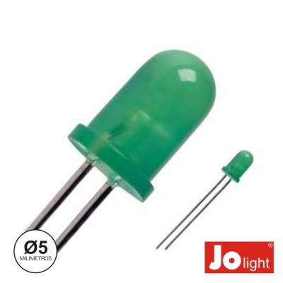 LED 5MM VERDE DIFUSO INTERMITENTE JOLIGHT
