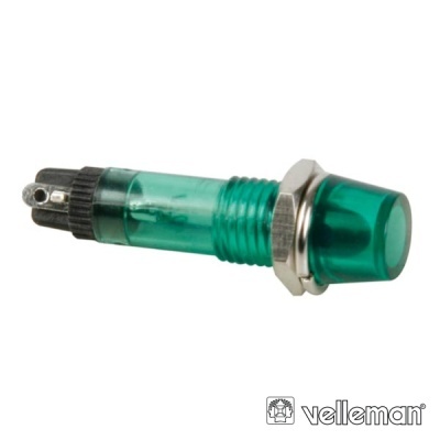LUZ PILOTO REDONDO VERDE 8MM 220V VELLEMAN
