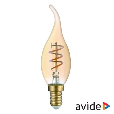 Lâmpada E14 3W Vela 230V Filamento 2700K 180lm AVIDE