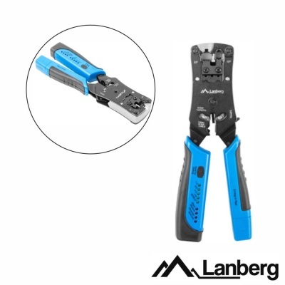 Alicate De Cravar Fichas RJ11RJ12RJ14RJ45 CTest.LANBERG