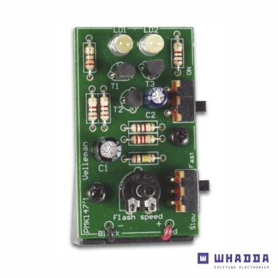 Kit Estroboscópio C 2 LEDS Brancos WHADDA