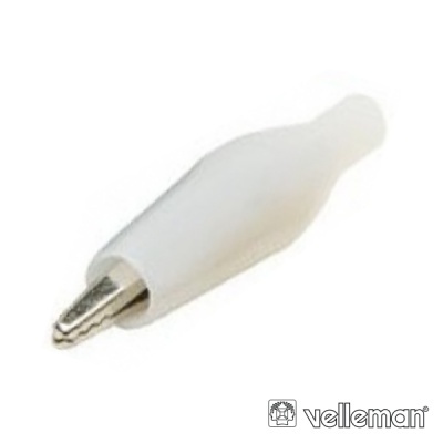 PINÇA CROCODILO 27MM ISOLADA BRANCO