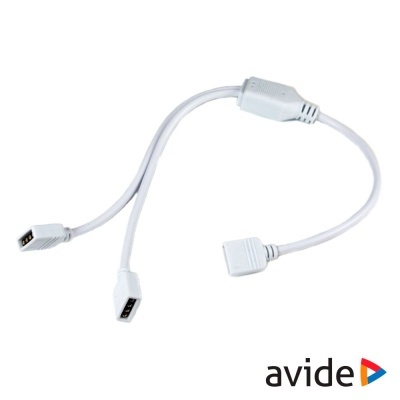 Cabo divisor em Y branco com conetores USB da marca Avide