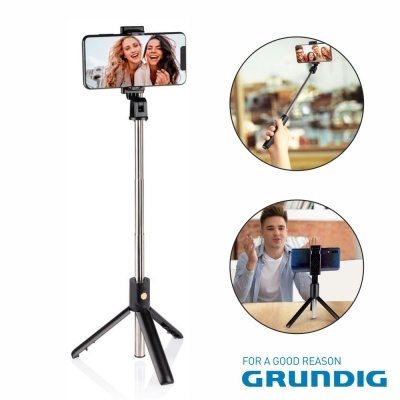 Vara Telescópica Monopod P Selfies C Função Tripé GRUNDIG