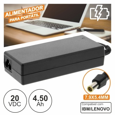 ALIMENTADOR P IBMLENOVO 20V 4.50A 90W 7.9X5.4MM