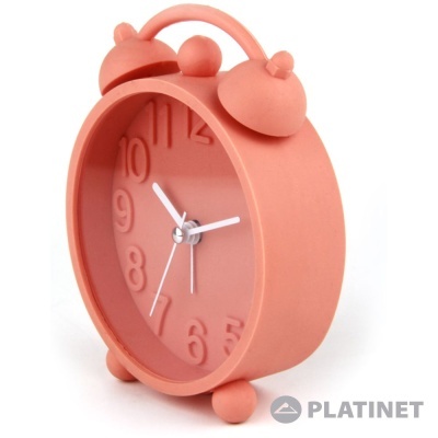 Relógio Despertador Analógico Laranja PLATINET
