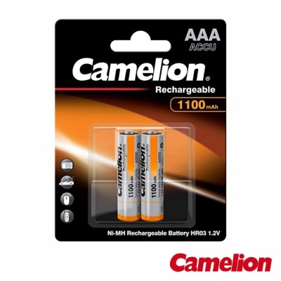 Pilha Recarregável AAA 1.2V 1100mAh 2x Blister CAMELION