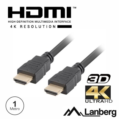 Cabo HDMI Dourado Macho  Macho 1.4 1m LANBERG