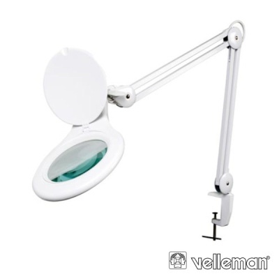 CANDEEIRO C LUPA BANCADA 5 DIOPTRIAS 48 LEDS 4W VELLLEMAN