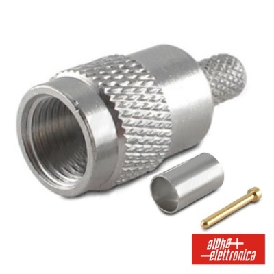 FICHA FME MACHO CONTACTOS DOURADOS P CABO RG58U