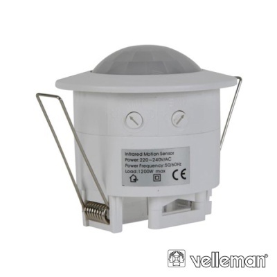DETECTOR DE MOVIMENTOS PIR Ø45MM P ENCASTRAR VELLEMAN